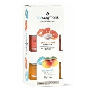 2 Pack SPASCRIPTIONS Lip Exfoliating Lip Scrub Mask NIP